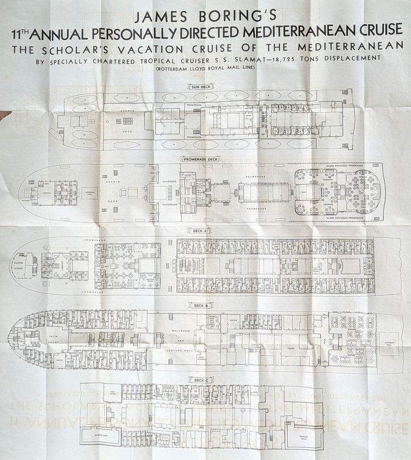 SLAMAT: 1924 - Large 1930s cruise deck plan