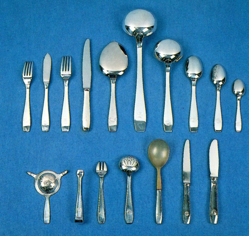 NORMANDIE: 1935 - First Class "Atlas" pattern dinner fork by Christofle