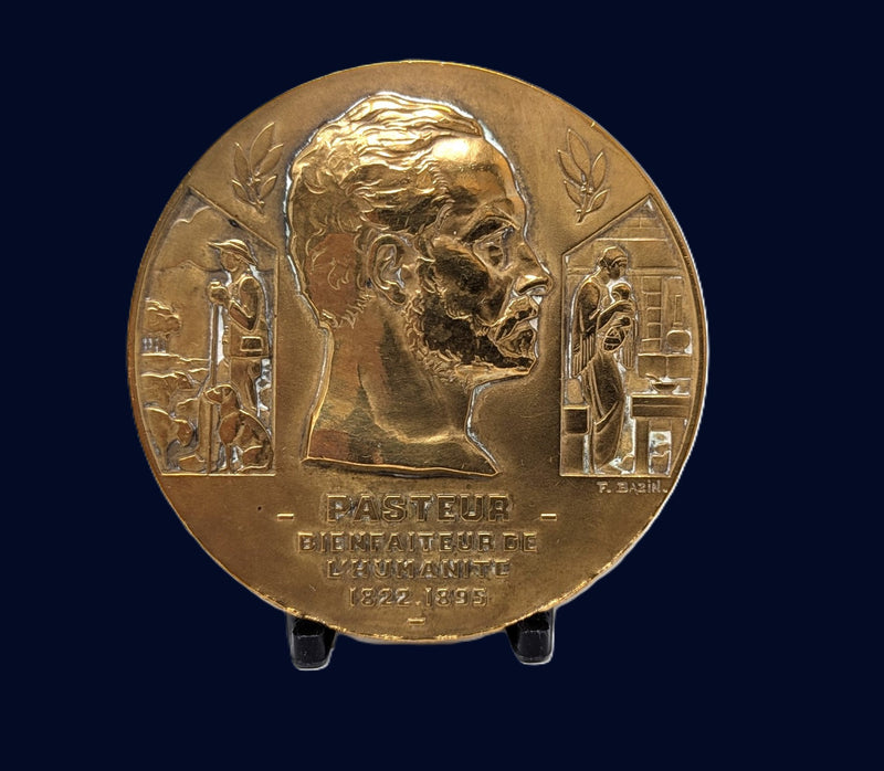 PASTEUR: 1939 - Rare maiden voyage medallion