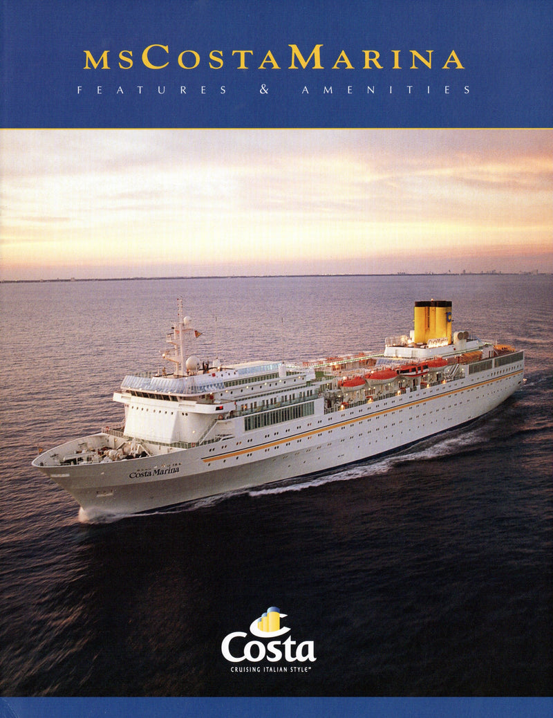 COSTA MARINA: 1969 - Travel agency brochure
