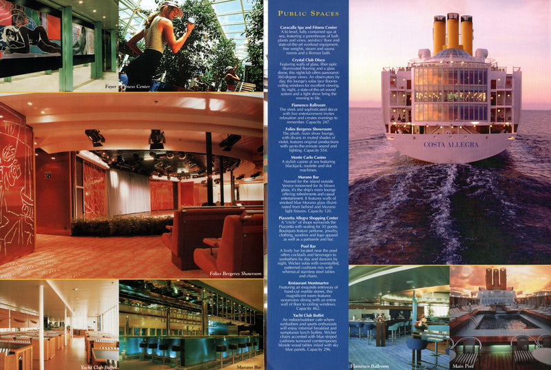 COSTA ALLEGRA: 1969 - Travel agency brochure