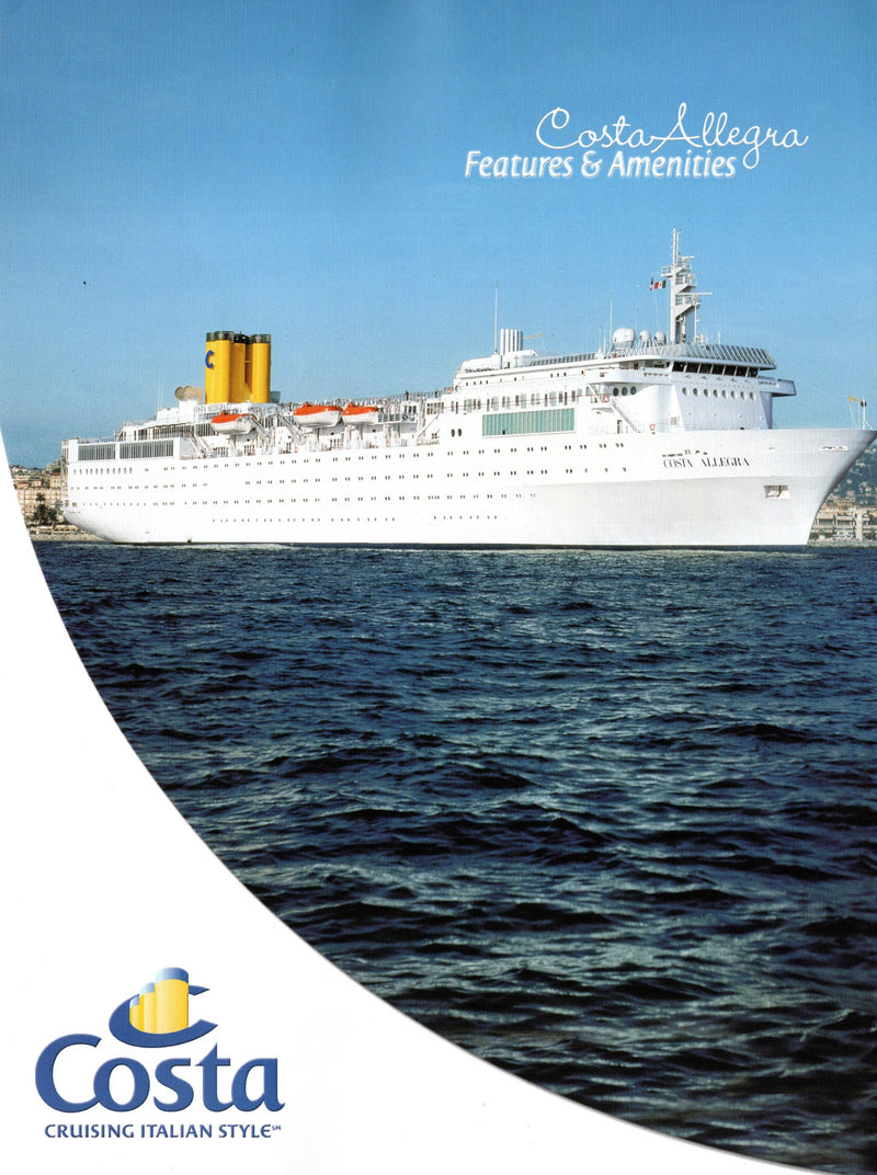 COSTA ALLEGRA: 2003 - Agency interiors & deck plan brochure