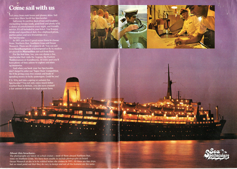 Various Ships - Shaw Savill's 1971 star-crossed cruise season