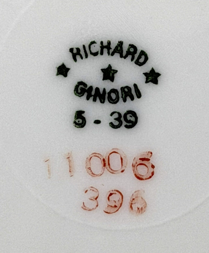 Various: pre-war - Lloyd Triestino Richard Ginori First Class dinner plate dated 1939
