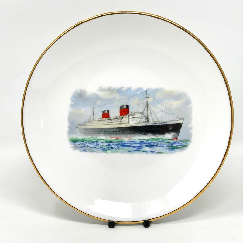 QUEEN ELIZABETH: 1940 - Portrait dish w/ color portrait