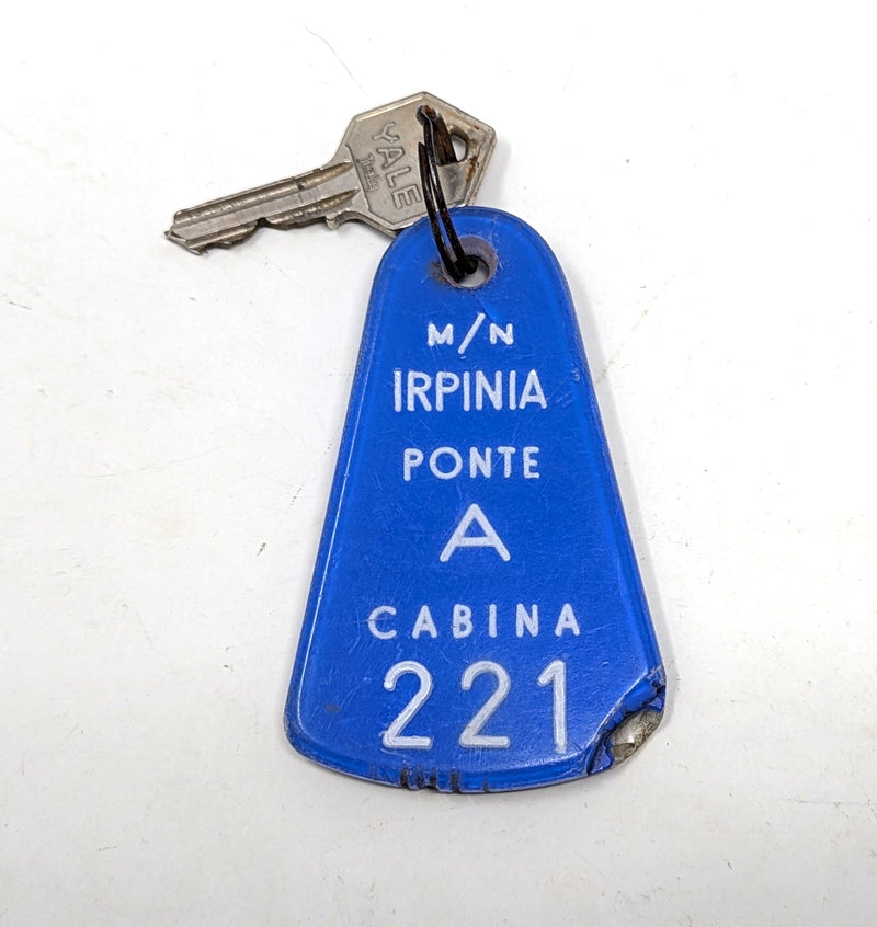 IRPINIA: 1929 - Cabin key w/ Plexiglas tag