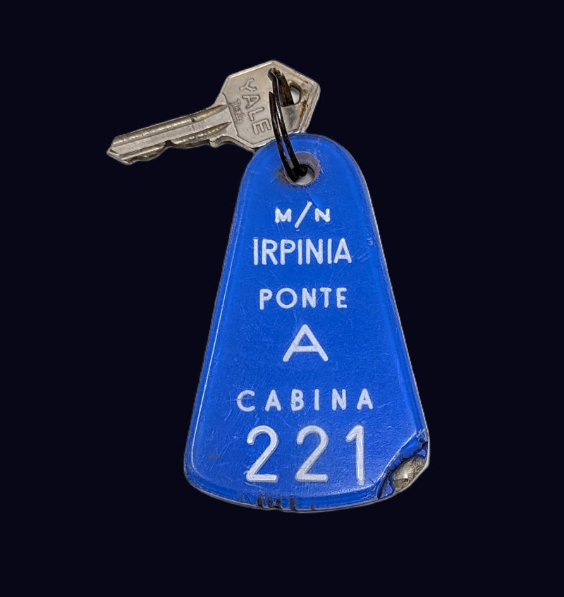 IRPINIA: 1929 - Cabin key w/ Plexiglas tag