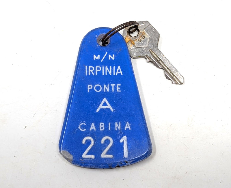 IRPINIA: 1929 - Cabin key w/ Plexiglas tag