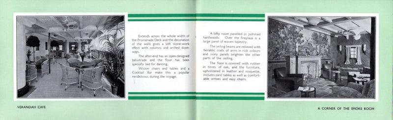 ARAWA: 1922 - Deluxe 1937 One Class interiors brochure