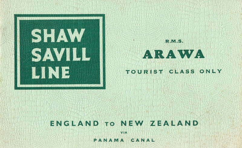 ARAWA: 1922 - Deluxe 1937 One Class interiors brochure