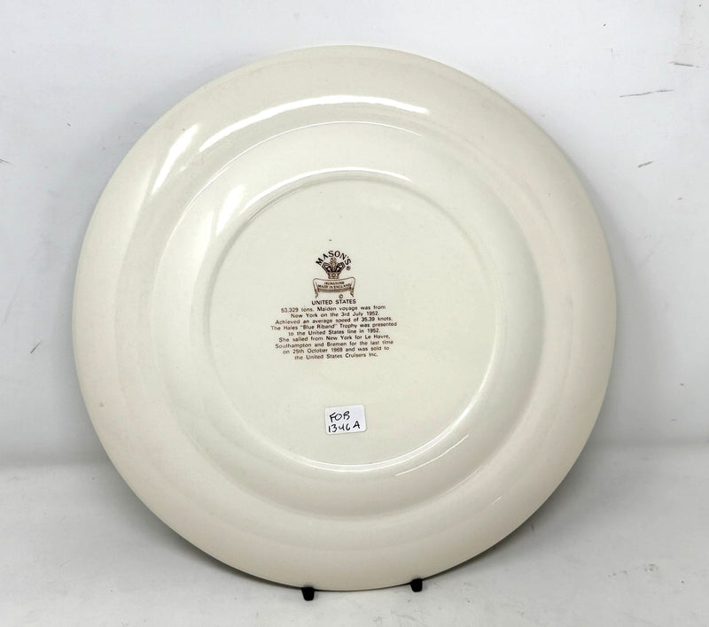 UNITED STATES: 1952 - Mason's Ironstone portrait plate