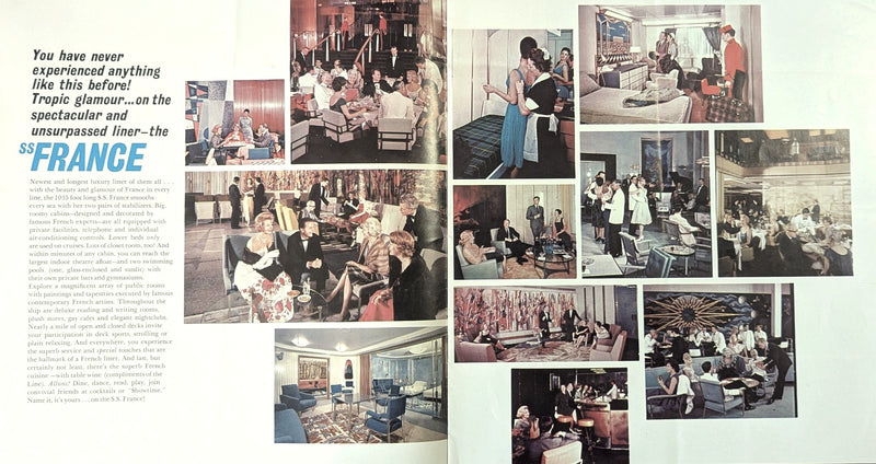 FRANCE: 1962 - Grand 1963 "Cruise to Rio" brochure