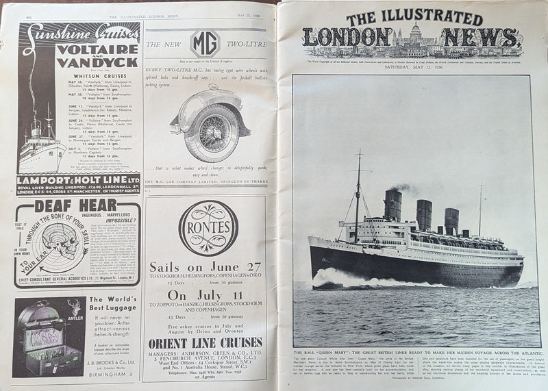 QUEEN MARY: 1936 - "Illustrated London News" special May '36 maiden voyage issue