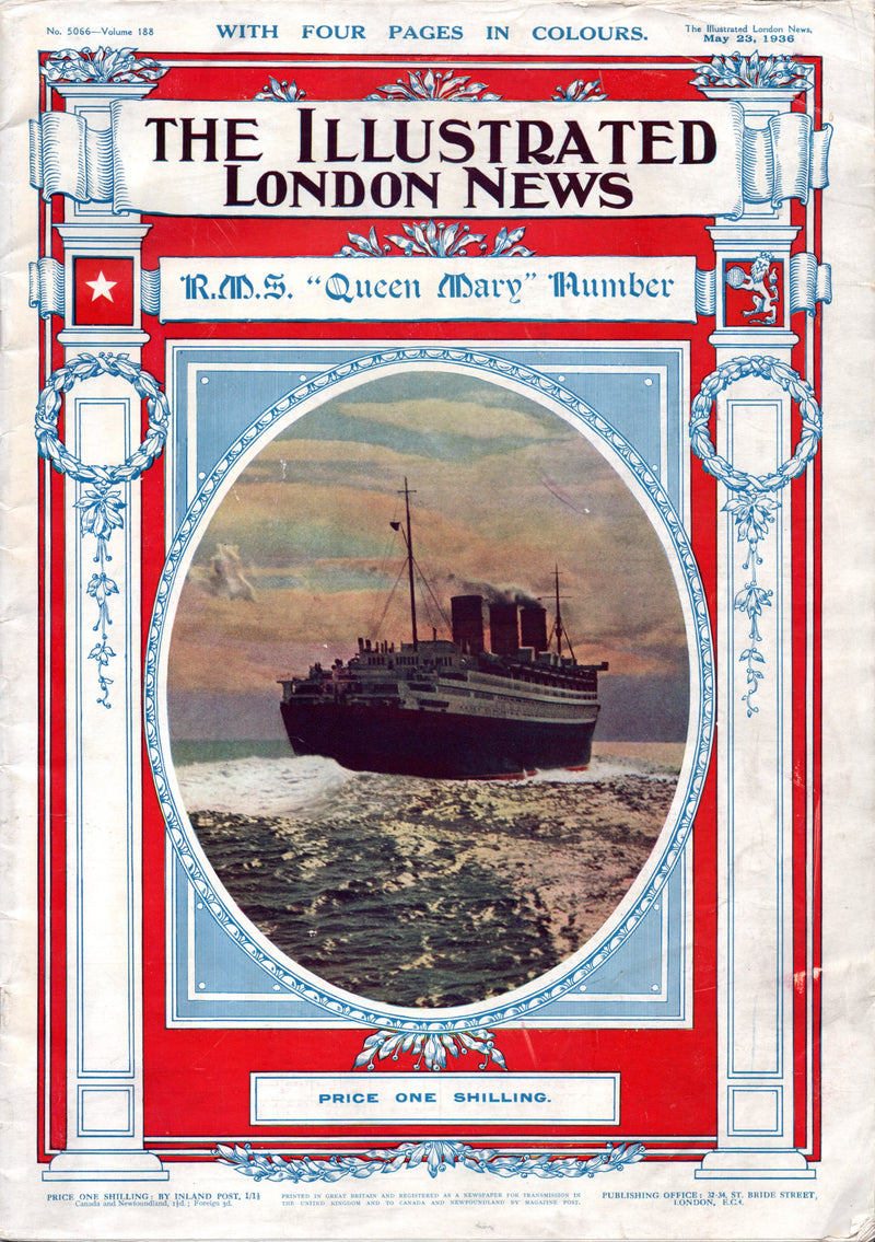 QUEEN MARY: 1936 - "Illustrated London News" special May '36 maiden voyage issue