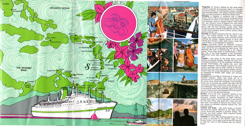 EMPRESS OF CANADA: 1961 - Cruise brochure from 1969 w/ photos, plans