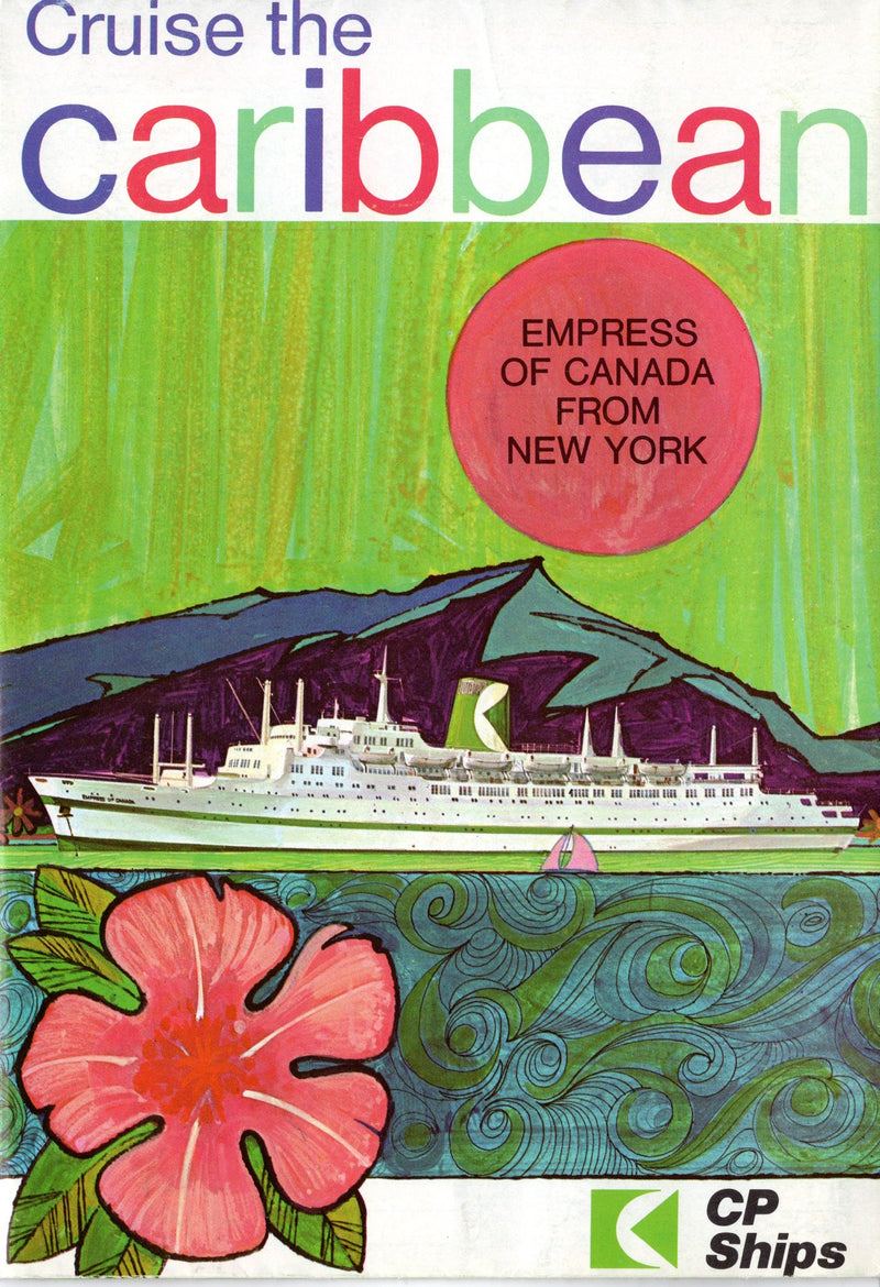 EMPRESS OF CANADA: 1961 - Cruise brochure from 1969 w/ photos, plans