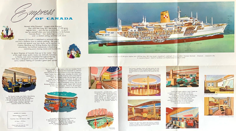 Various Ships - 1961 "Go EMPRESS to Europe"