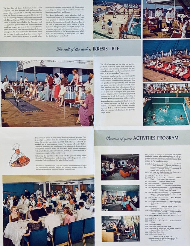 BRAZIL, URUGUAY & ARGENTINA - BIG 1953 brochure w/ color interiors & plans