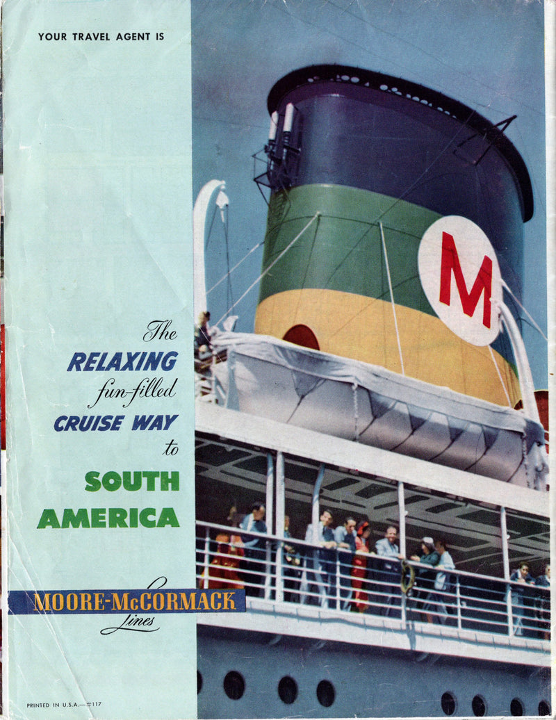 BRAZIL, URUGUAY & ARGENTINA - BIG 1953 brochure w/ color interiors & plans