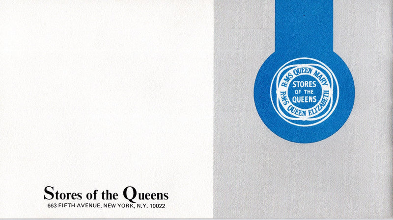 QUEEN MARY: 1936 - "Store of the QUEENS" promotional booklet