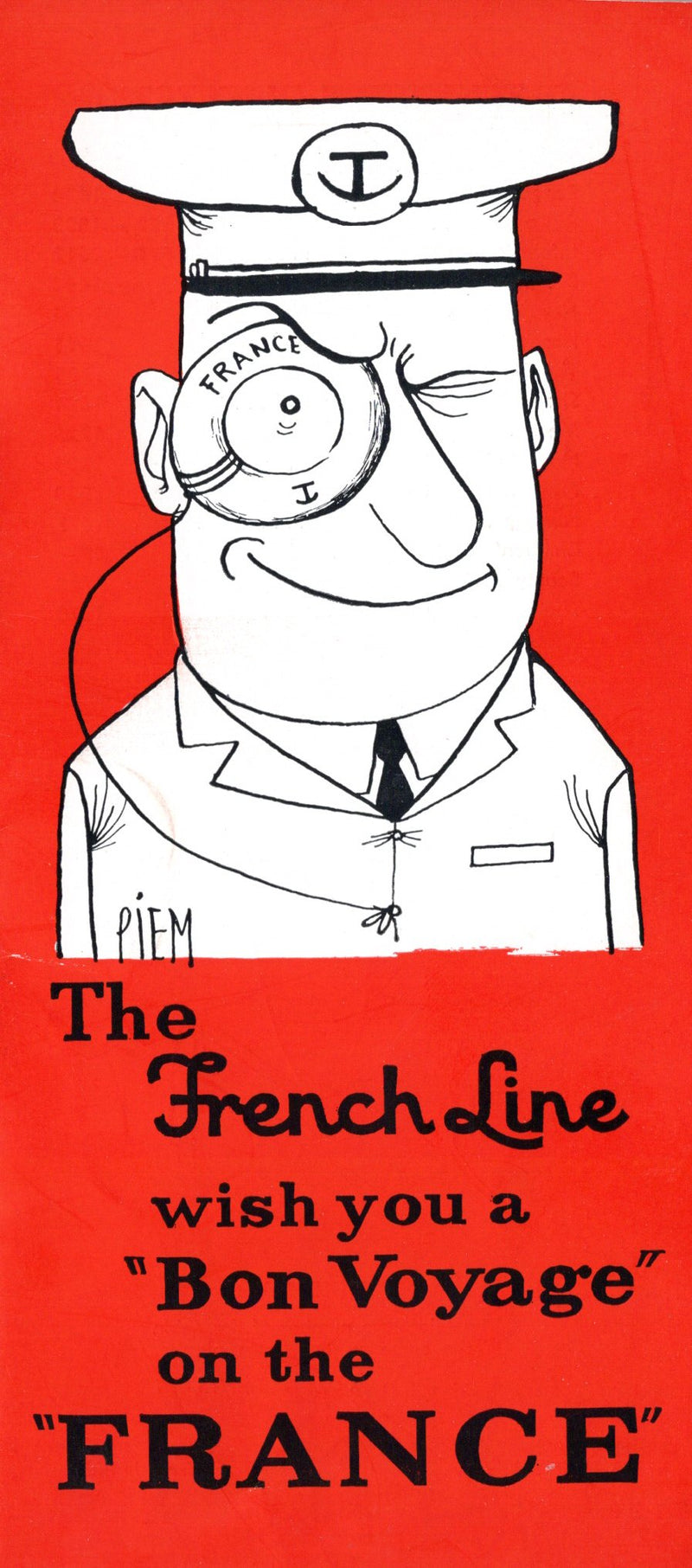 FRANCE: 1962 - First Class passenger info booklet