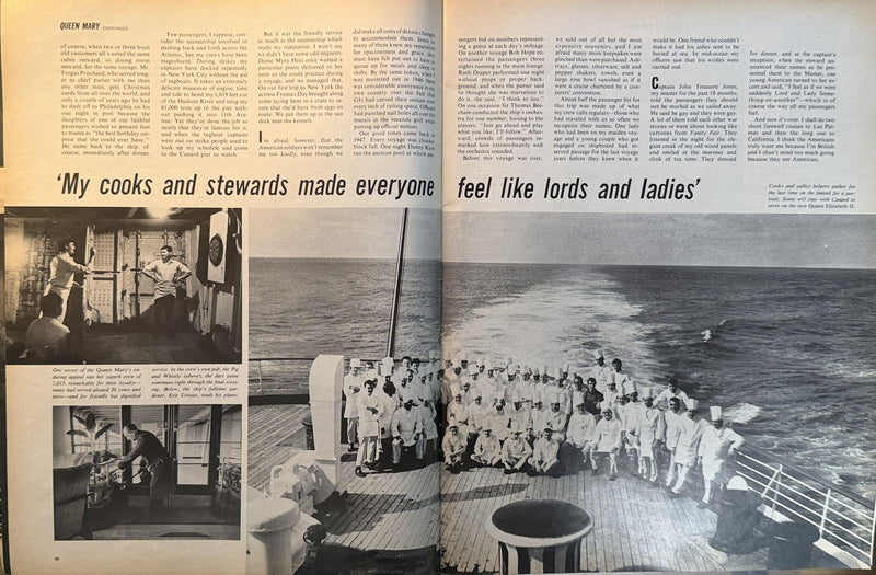 QUEEN MARY: 1936 - Life Magazine final crossing story from Oct 6, 1967