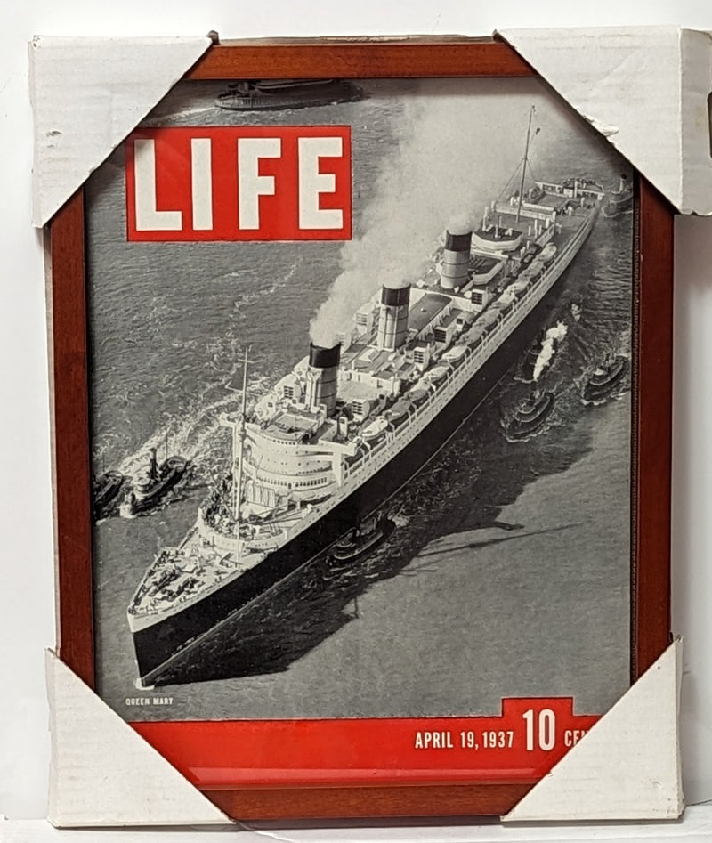 QUEEN MARY: 1936 - Framed original Life Magazine cover from 1937