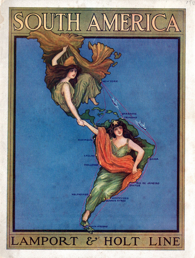 VESTRIS: 1912 - 1920s Lamport & Holt fleet & services brochure pre-sinking