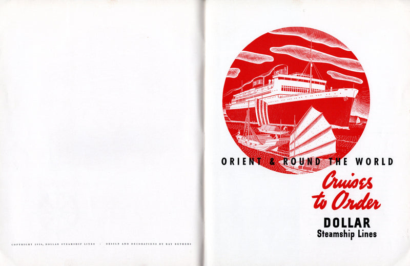 Various: pre-war - 1936 ATW on Dollar Line w/ great graphics