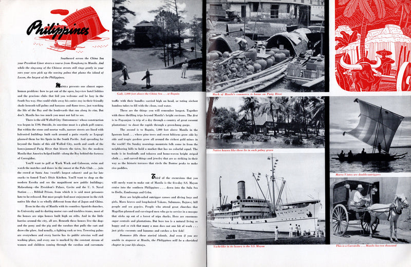 Various: pre-war - 1936 ATW on Dollar Line w/ great graphics