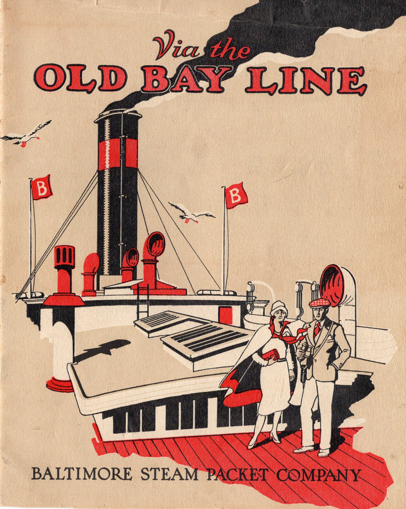 Various: pre-war - 1920s Old Bay Line fleet & route brochure