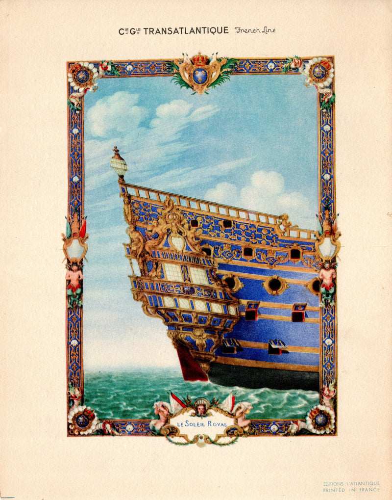 PARIS: 1921 - elegant dinner menu from September 21, 1937