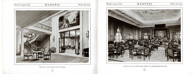 MAJESTIC: 1922 - Snazzy First Class interiors brochure