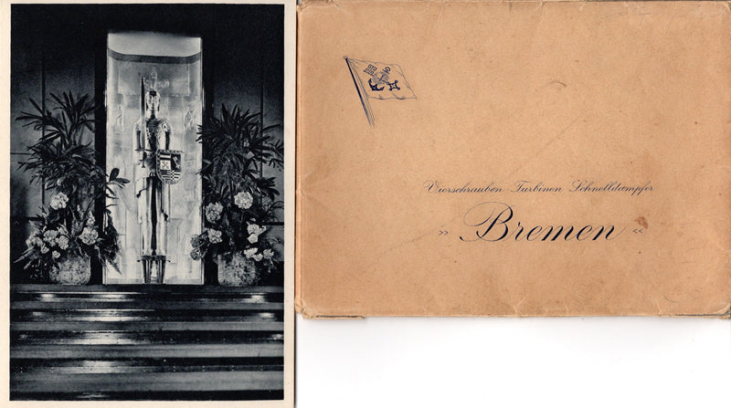 BREMEN: 1929 - Souvenir postcard folder w/ 10 First Class views