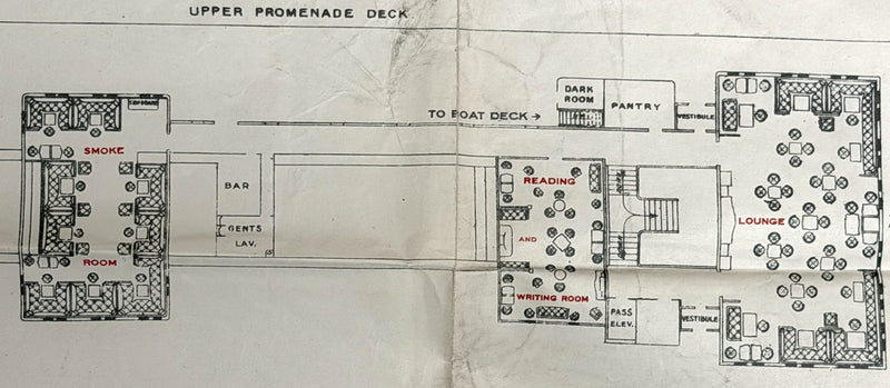 MEGANTIC: 1909 - Cruise plan w/ Cabin & Second from 1921