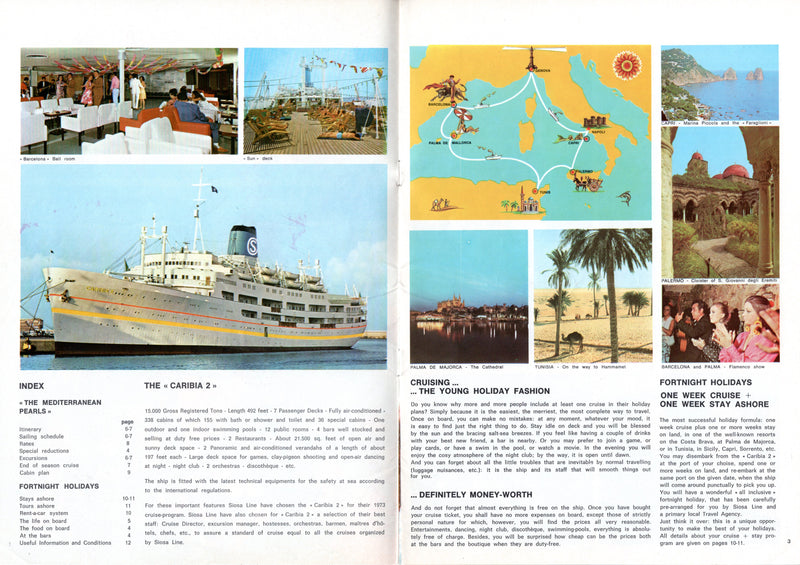 CARIBIA 2: 1943 - Well-past-prime cruise liner in 1973