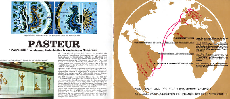PASTEUR: 1966 - Interiors brochure in German