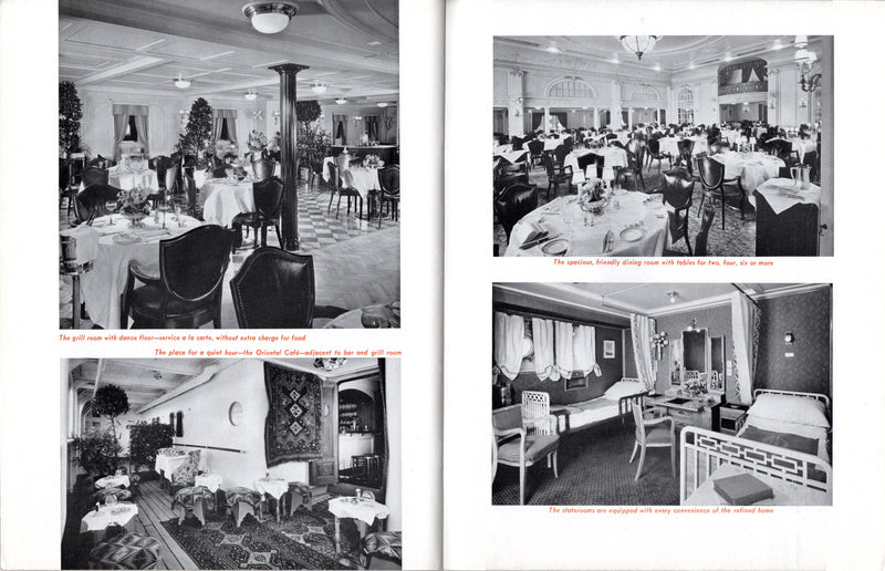 RELIANCE: 1920 - Deluxe 1936 "Around the World Cruise" brochure