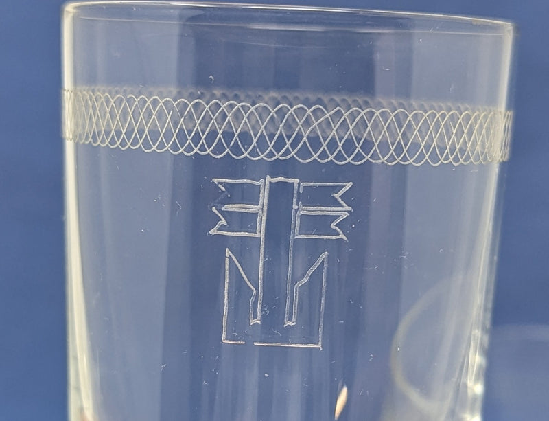 Various Ships - 3 Italian Line glasses w/ anchor logo