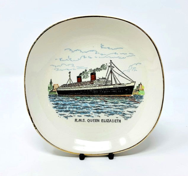 QUEEN ELIZABETH: 1940 - English fine china portrait dish