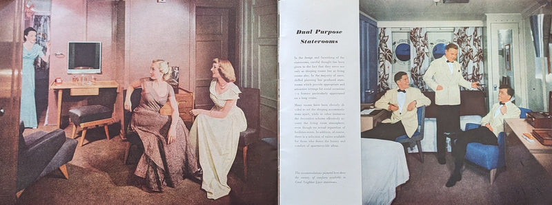 BRAZIL, URUGUAY & ARGENTINA - Deluxe 1948 color interiors & destinations brochure