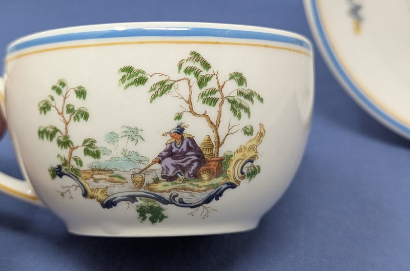 Various Ships - Italian Line First Class "Vignette Cinesi" cup & saucer