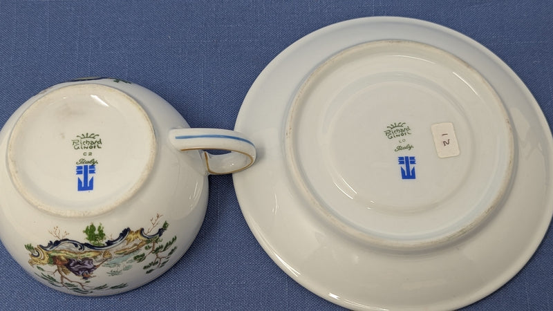 Various Ships - Italian Line First Class "Vignette Cinesi" cup & saucer