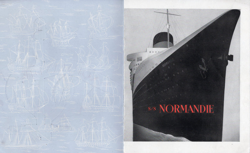 NORMANDIE: 1935 - Deluxe pre-maiden Third Class interiors brochure
