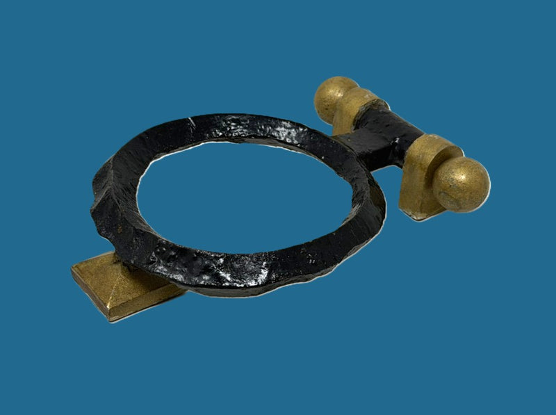 FRANCE: 1962 - Original wrought iron knocker from First Class Patio doors