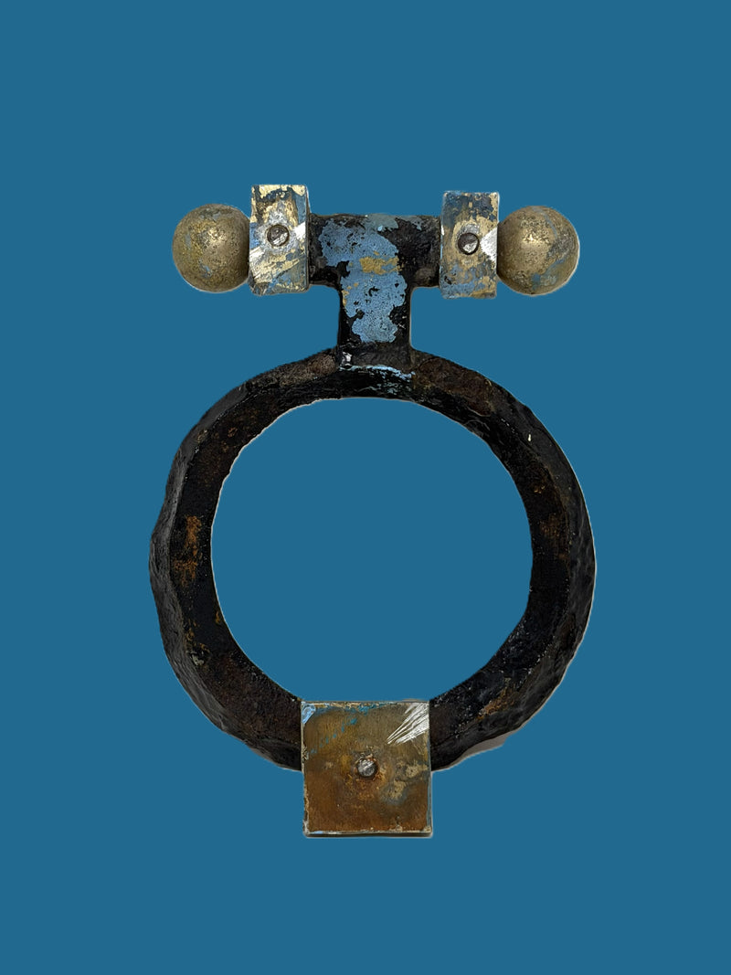 FRANCE: 1962 - Original wrought iron knocker from First Class Patio doors
