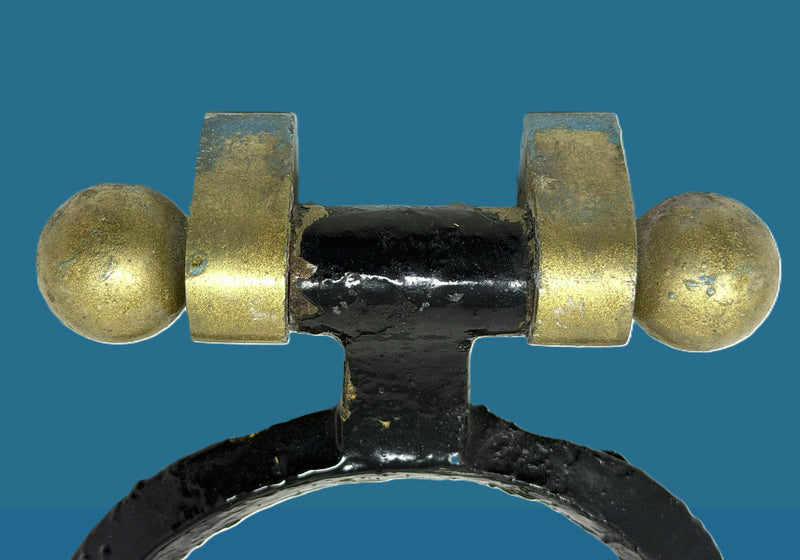 FRANCE: 1962 - Original wrought iron knocker from First Class Patio doors
