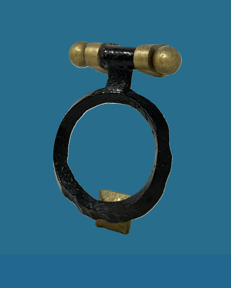 FRANCE: 1962 - Original wrought iron knocker from First Class Patio doors