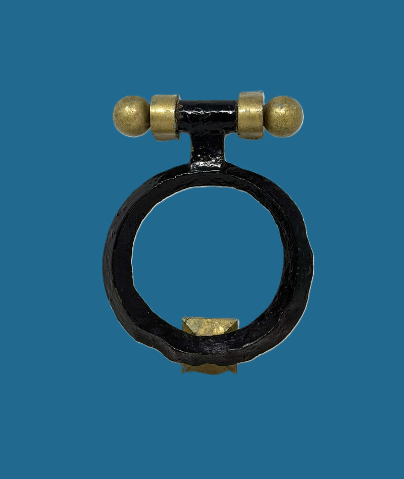 FRANCE: 1962 - Original wrought iron knocker from First Class Patio doors