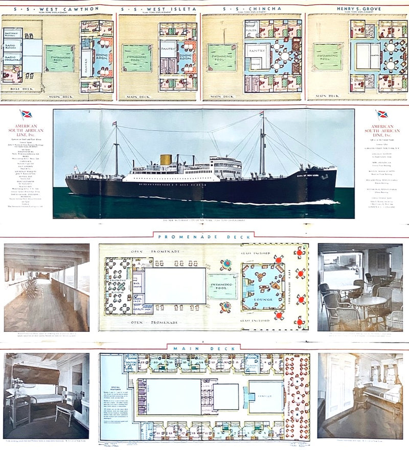 CITY OF NEW YORK: 1930 - Deluxe intro brochure w/ interiors & plans